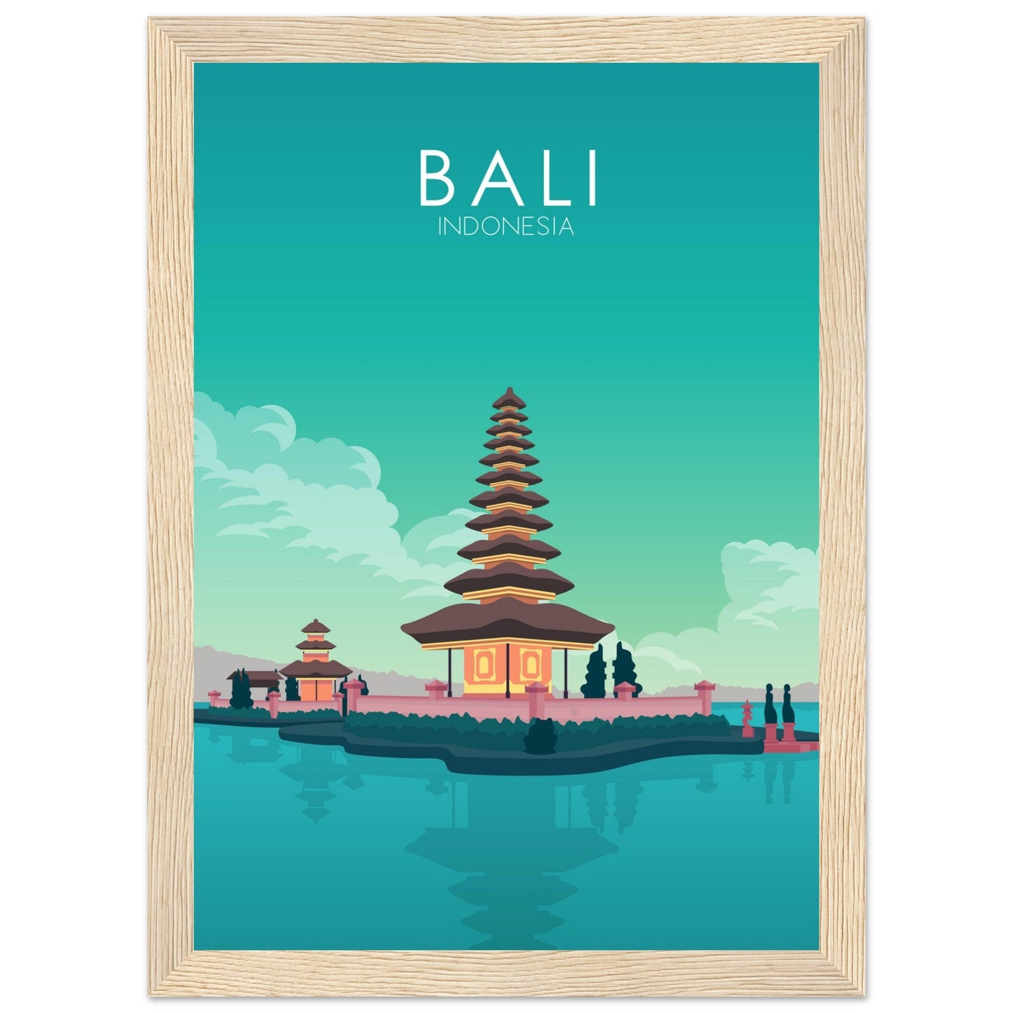 Bali Poster | Bali Wall Art | Bali Pastel Print