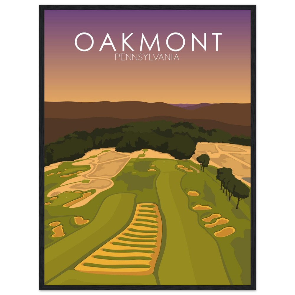 Oakmont Country Club Golf Course Sunset Print