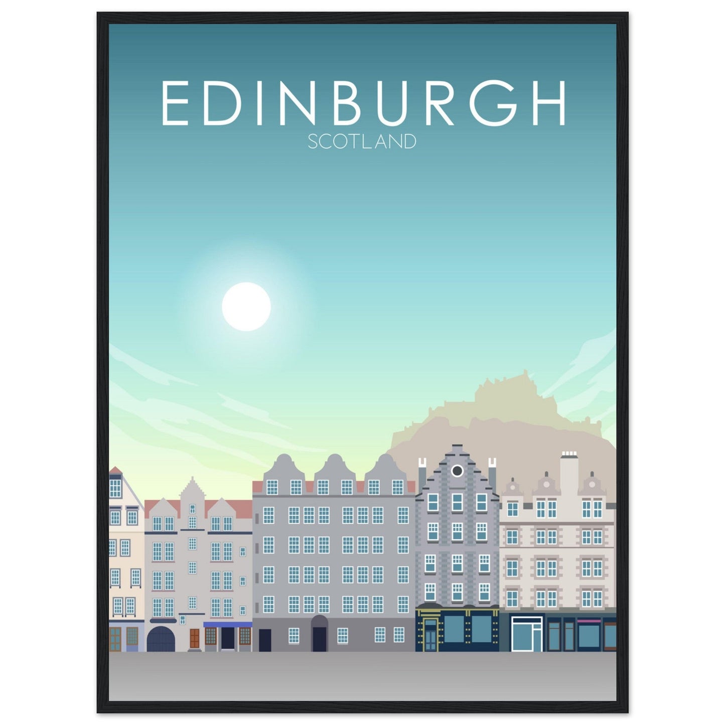 Edinburgh Poster | Edinburgh Wall Art | Edinburgh Daytime Print