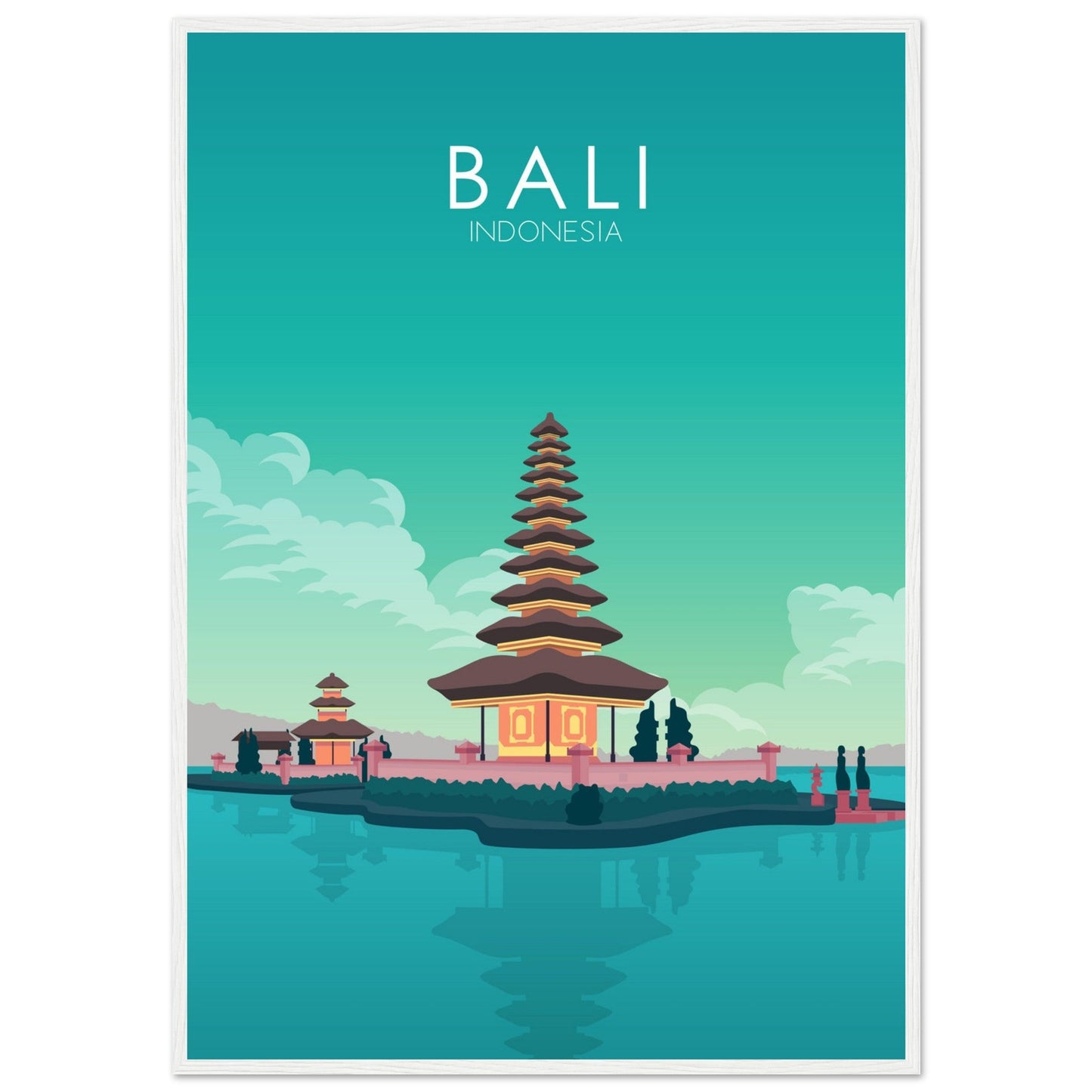 Bali Poster | Bali Wall Art | Bali Pastel Print
