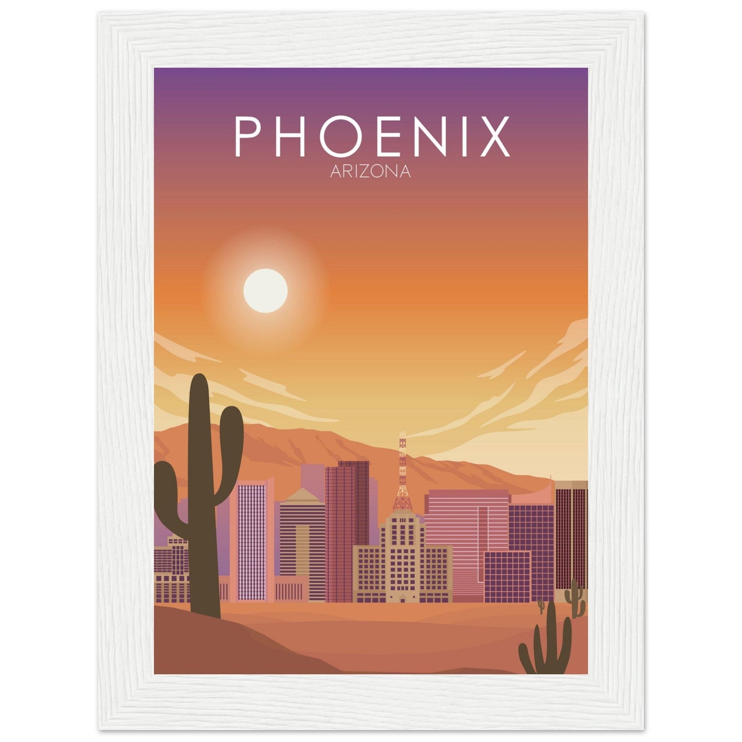 Phoenix Poster | Phoenix Wall Art | Phoenix Sunset Print
