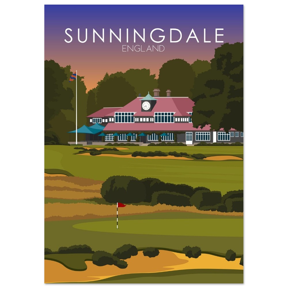 Sunningdale Golf Course Sunset Print