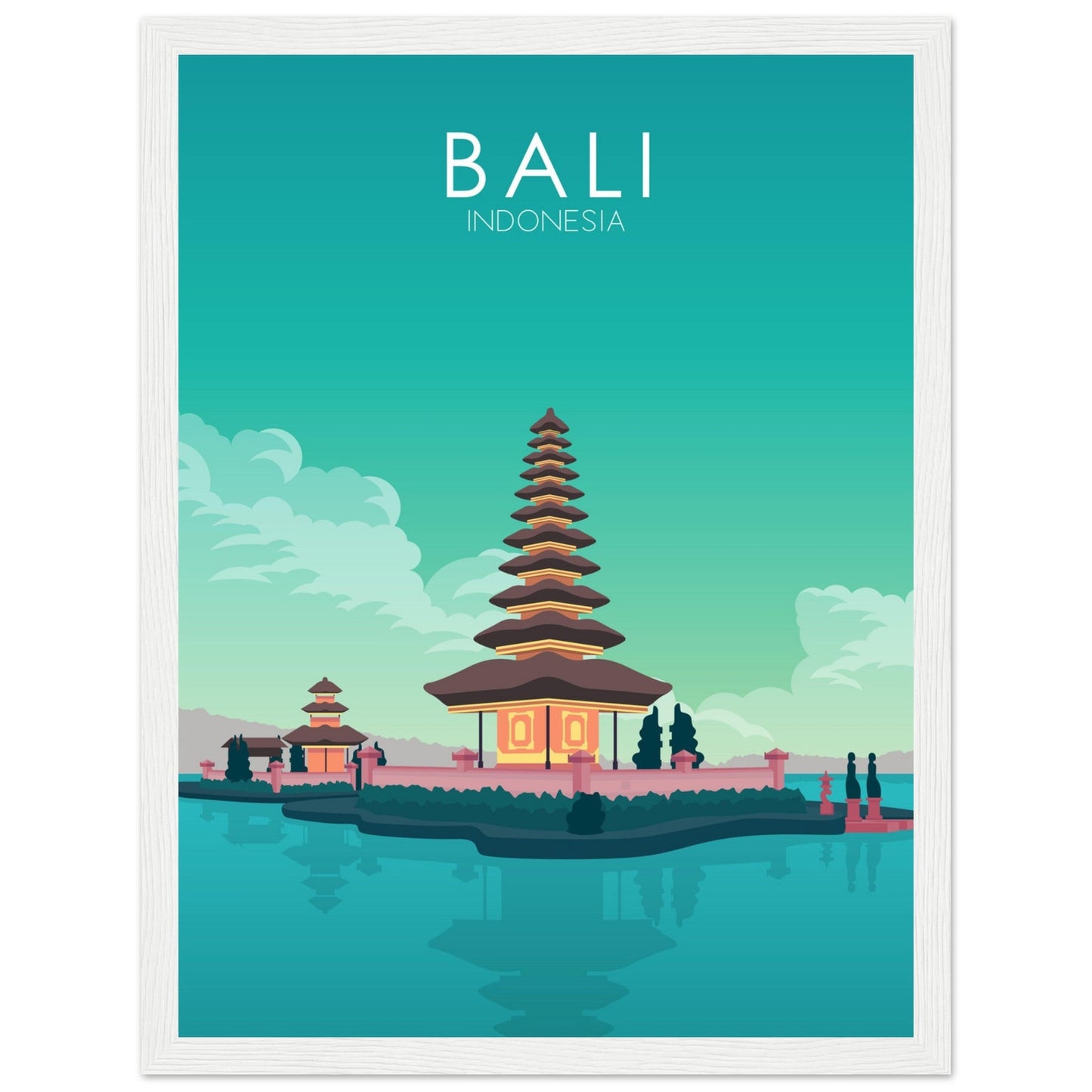 Bali Poster | Bali Wall Art | Bali Pastel Print