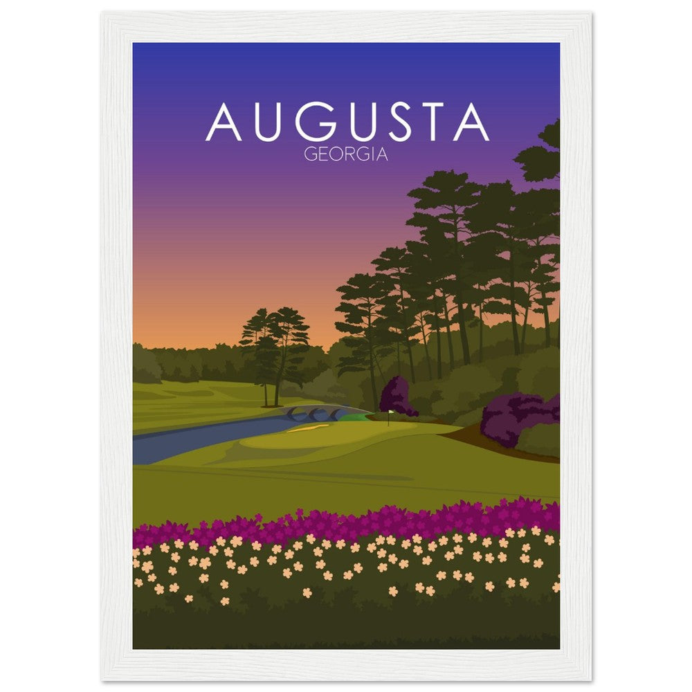 Augusta National Golf Course Sunset Print | Augusta National Poster