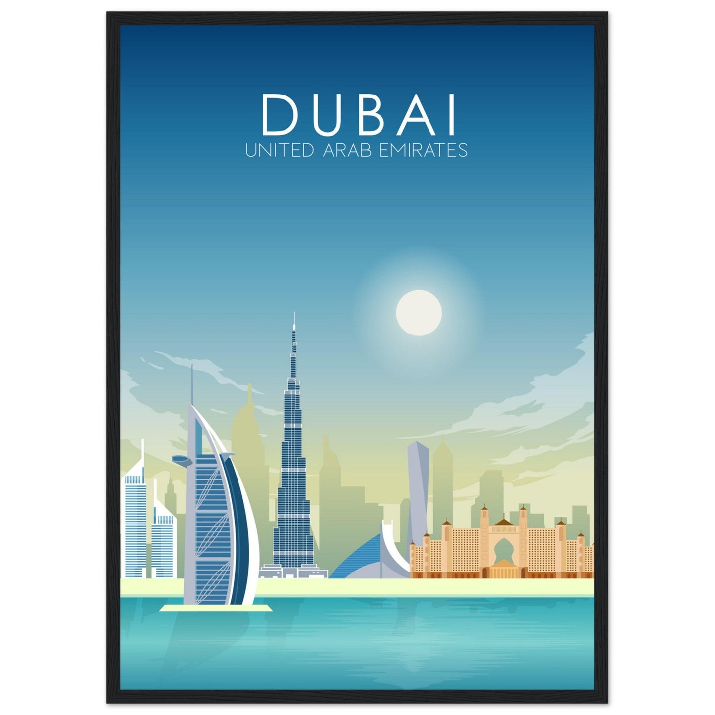 Dubai Poster | Dubai Wall Art | Dubai Daytime Print