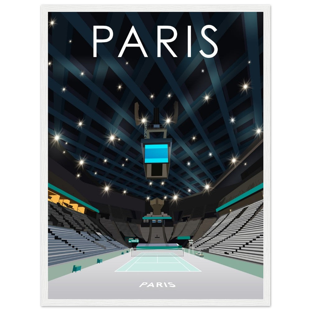 Paris Indoors ATP Masters Tennis Stadium Poster