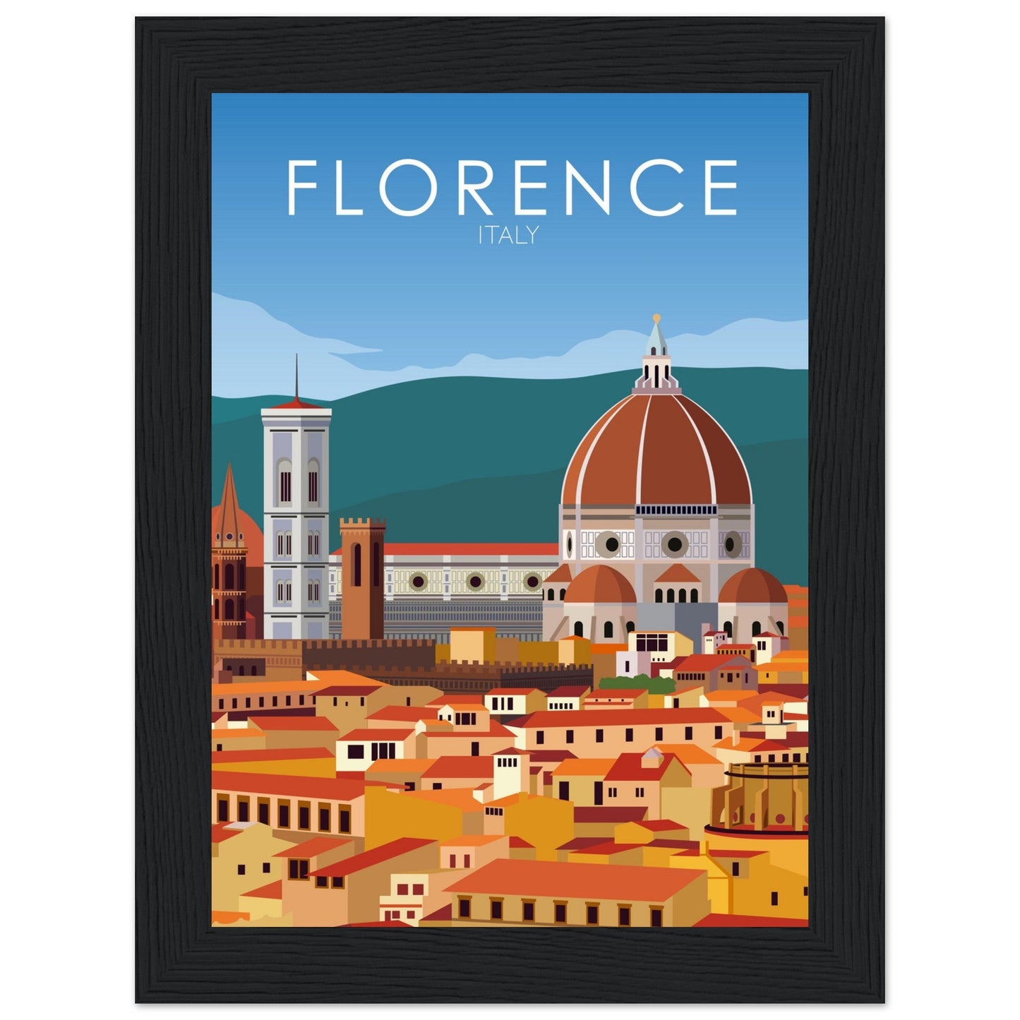 Florence Poster | Florence Wall Art | Florence Daytime Print