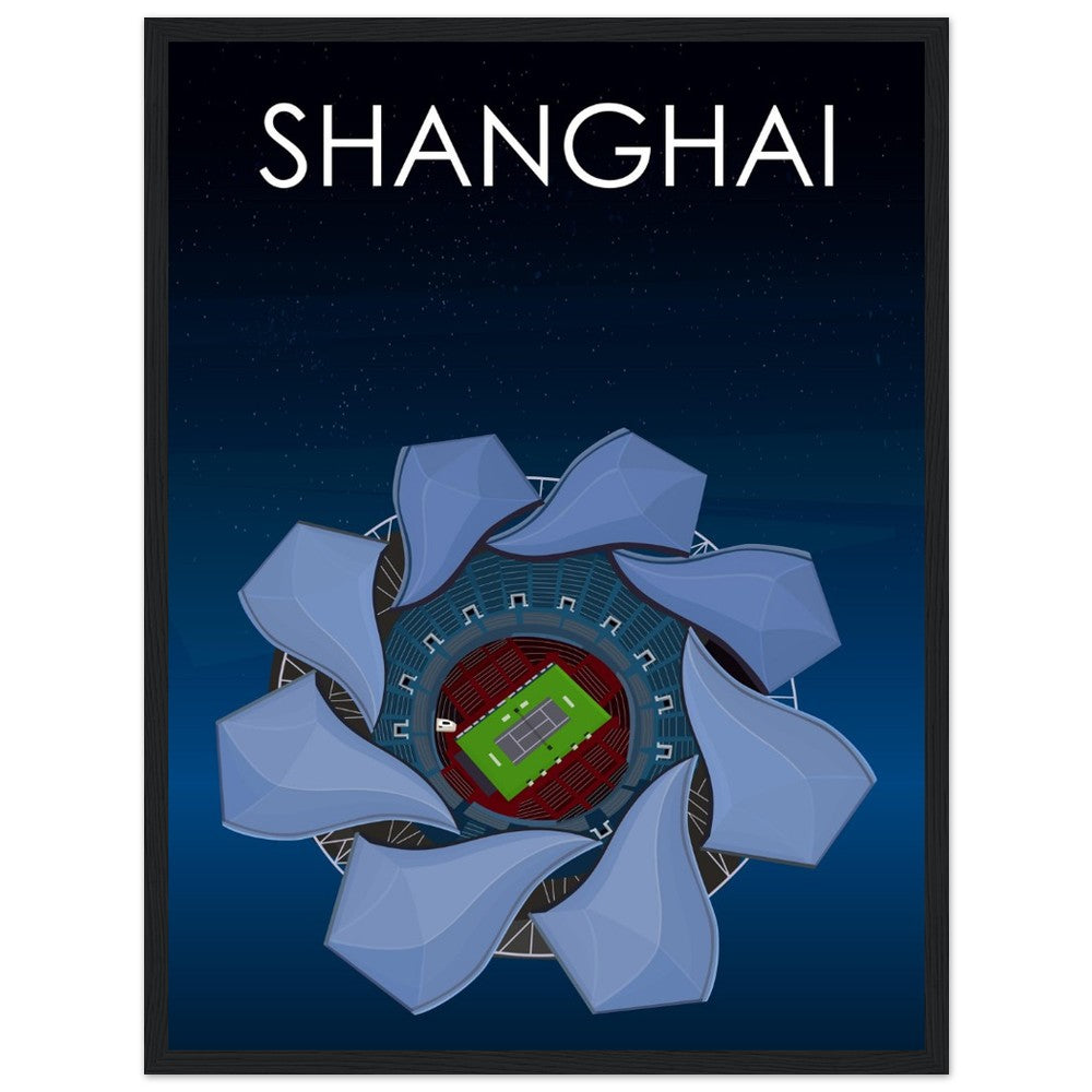 Shanghai ATP Masters Tennis Stadium Poster