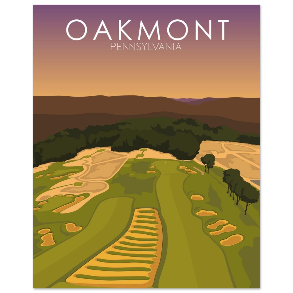 Oakmont Country Club Golf Course Sunset Print