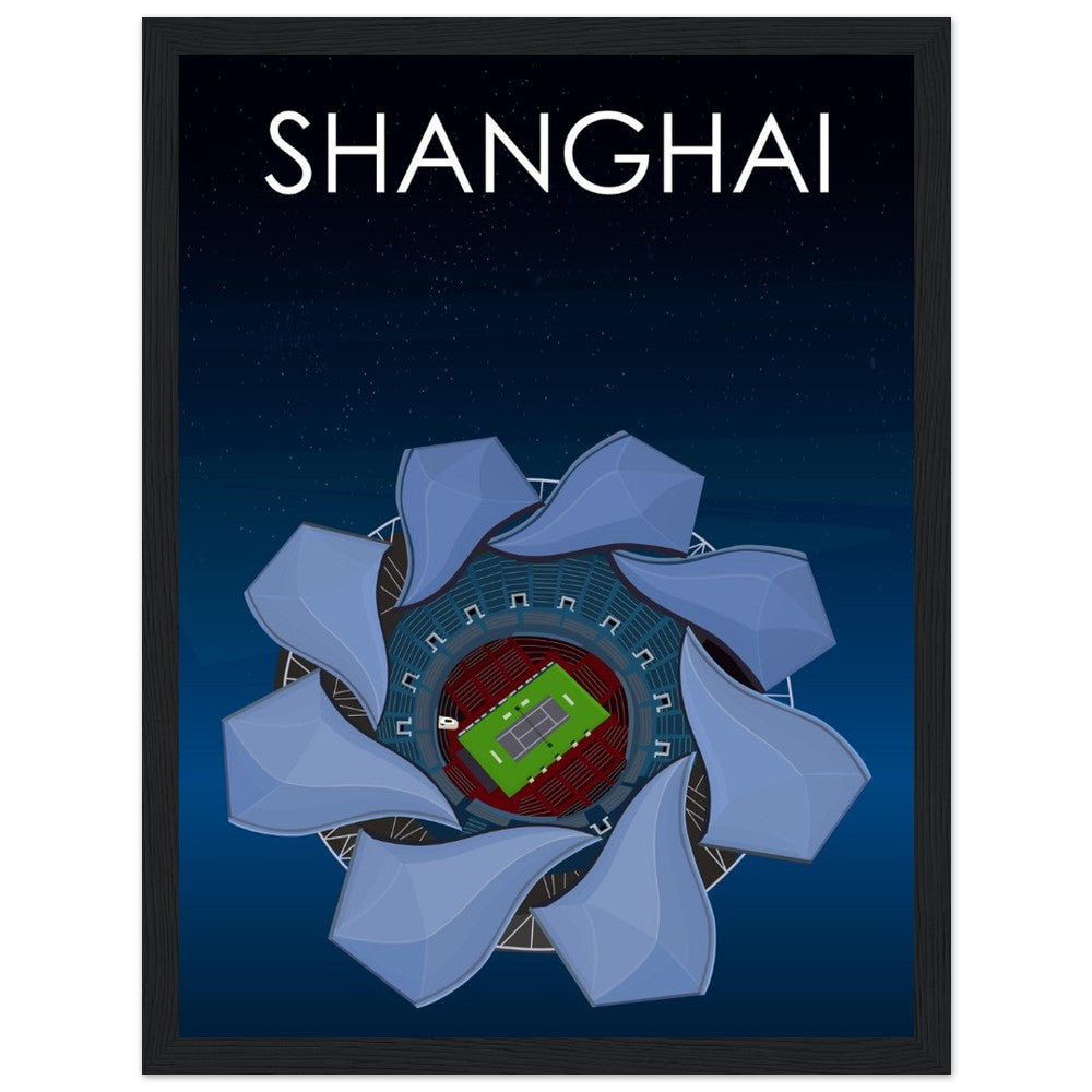 Shanghai ATP Masters Tennis Stadium Poster