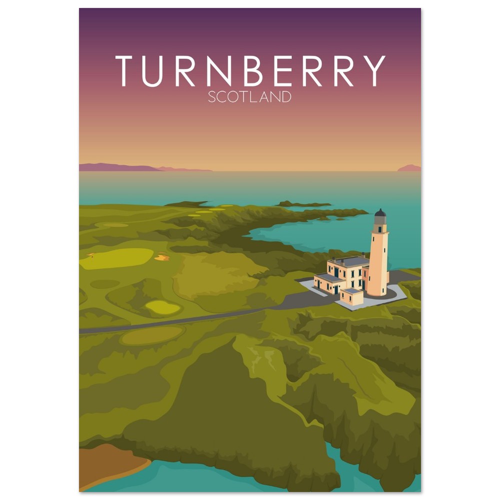 Turnberry Golf Course Sunset Print