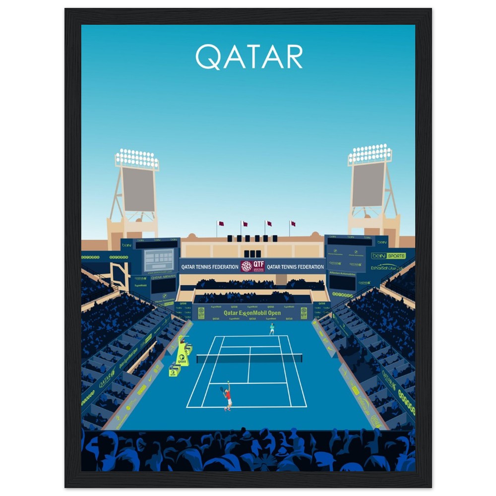 Qatar Open Tennis Poster