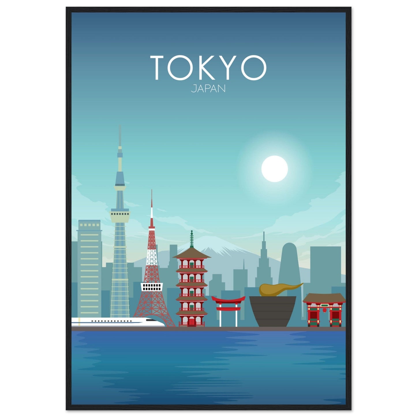 Tokyo Poster | Tokyo Wall Art | Tokyo Daytime Print