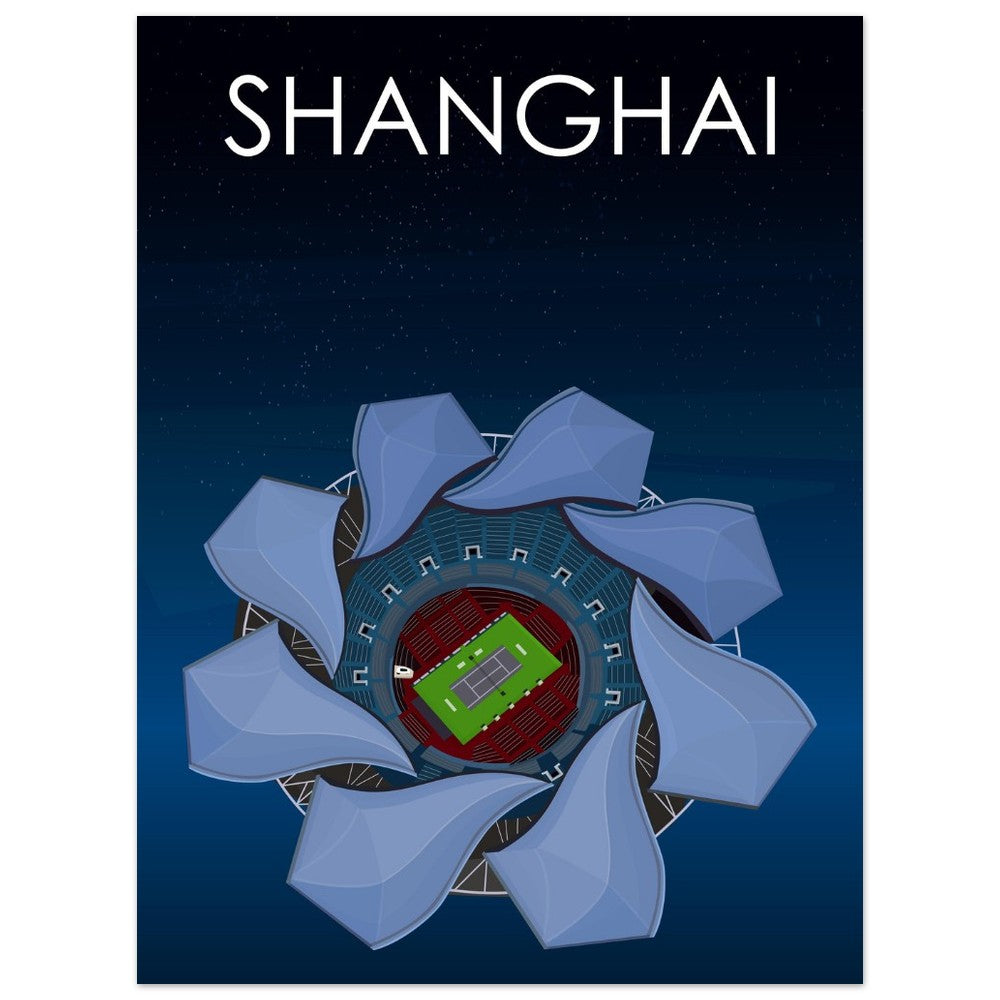 Shanghai ATP Masters Tennis Stadium Poster