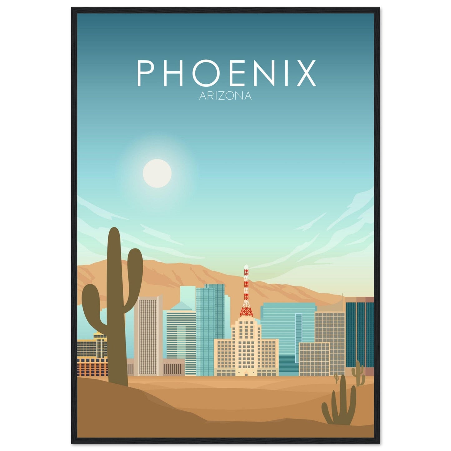 Phoenix Poster | Phoenix Wall Art | Phoenix Daytime Print
