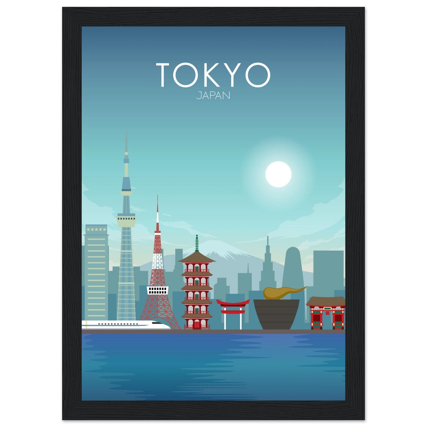 Tokyo Poster | Tokyo Wall Art | Tokyo Daytime Print