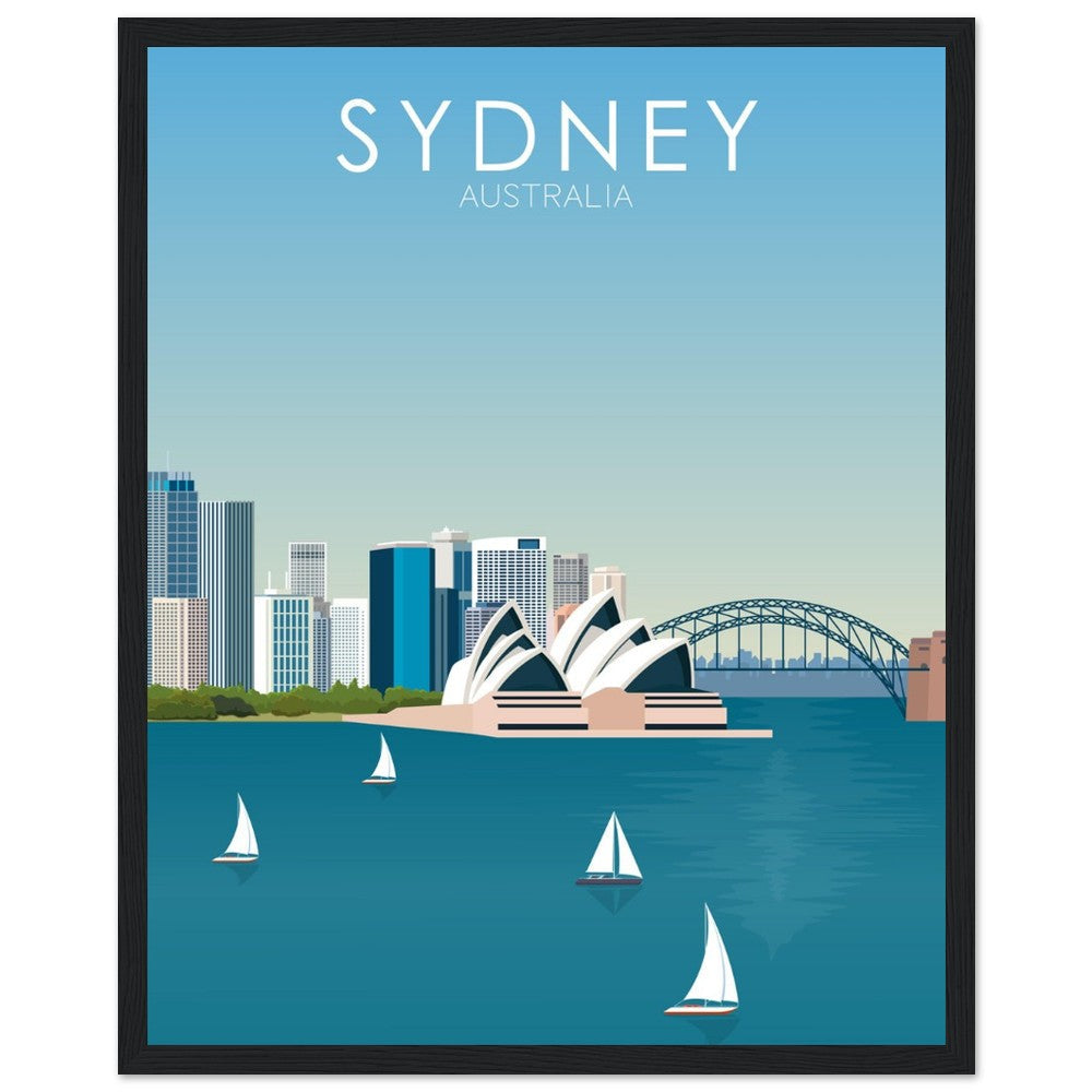 Sydney Poster | Sydney Wall Art | Sydney Daytime Print