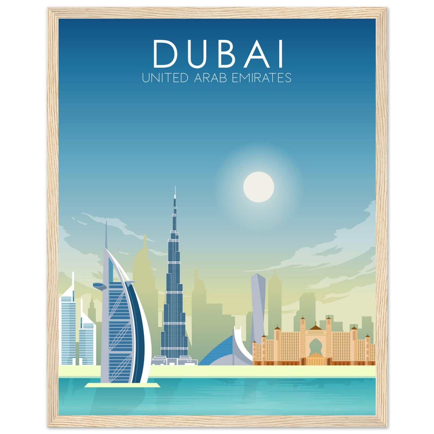 Dubai Poster | Dubai Wall Art | Dubai Daytime Print