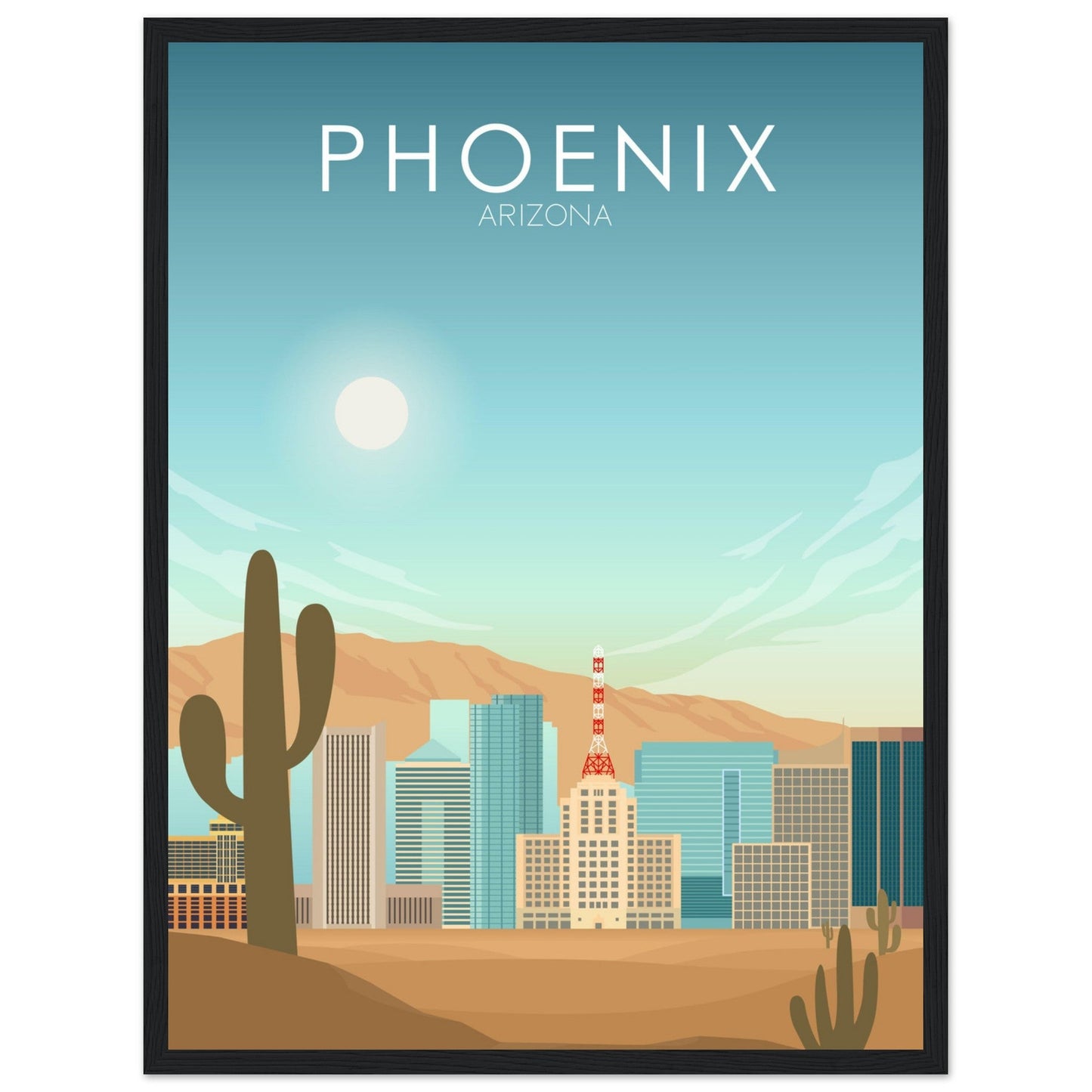 Phoenix Poster | Phoenix Wall Art | Phoenix Daytime Print