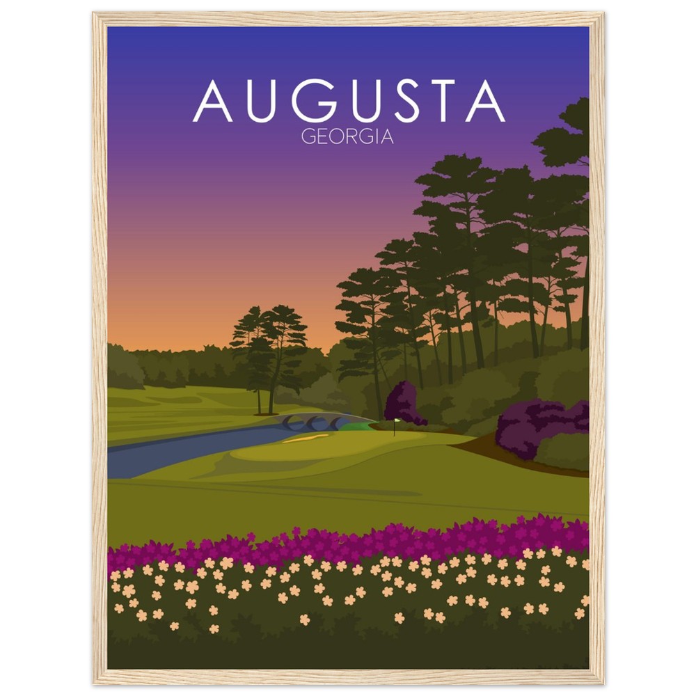 Augusta National Golf Course Sunset Print | Augusta National Poster
