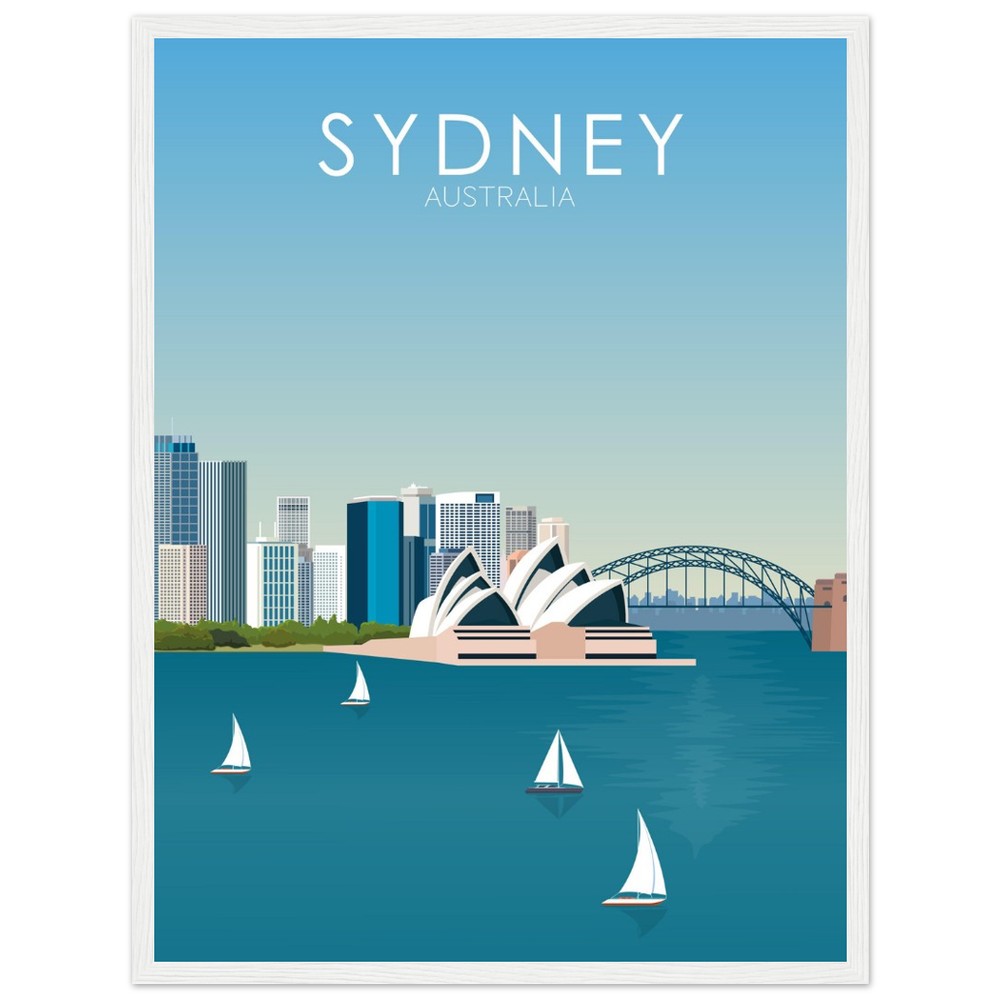 Sydney Poster | Sydney Wall Art | Sydney Daytime Print