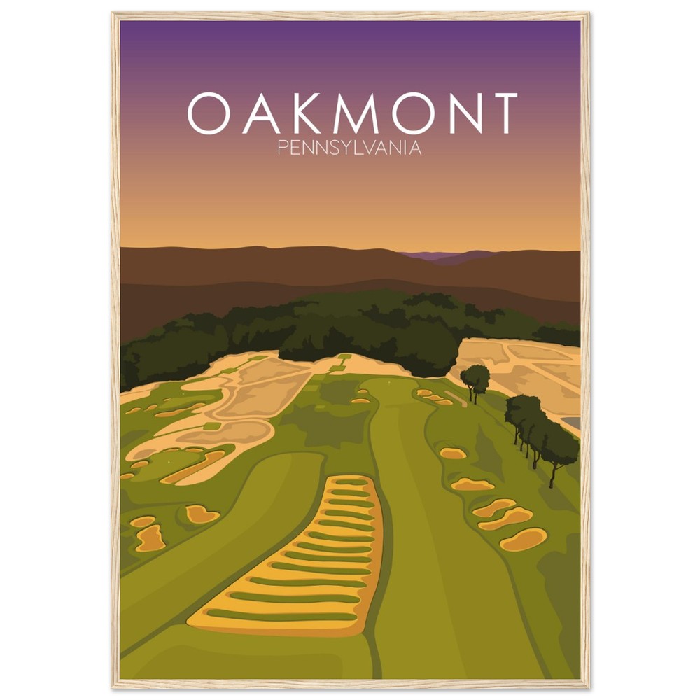 Oakmont Country Club Golf Course Sunset Print