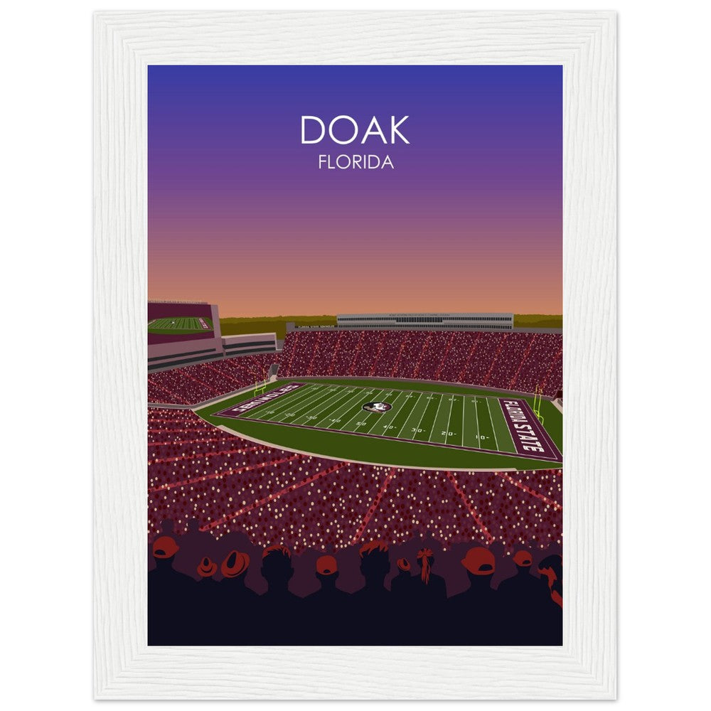 Doak Campbell Stadium Poster | Florida State University Football Stadium Print