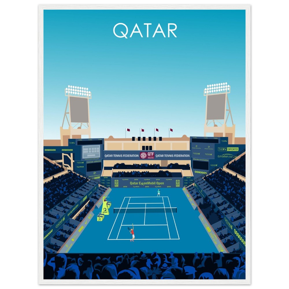 Qatar Open Tennis Poster