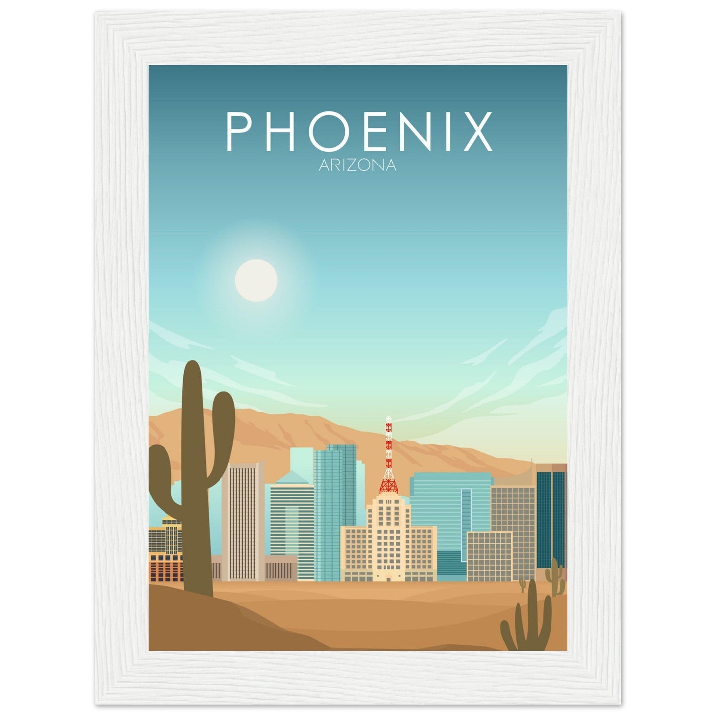 Phoenix Poster | Phoenix Wall Art | Phoenix Daytime Print