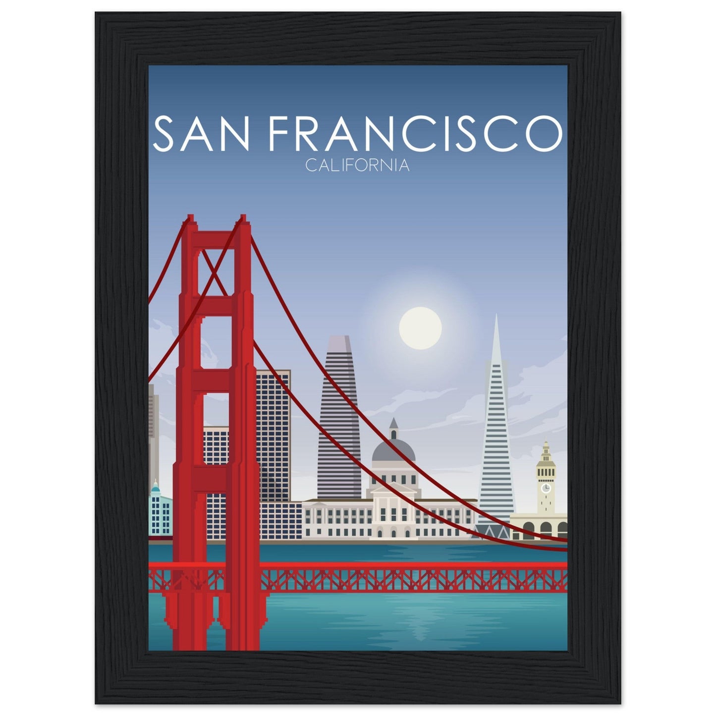 San Francisco Poster | San Francisco Wall Art | San Francisco Daytime Print