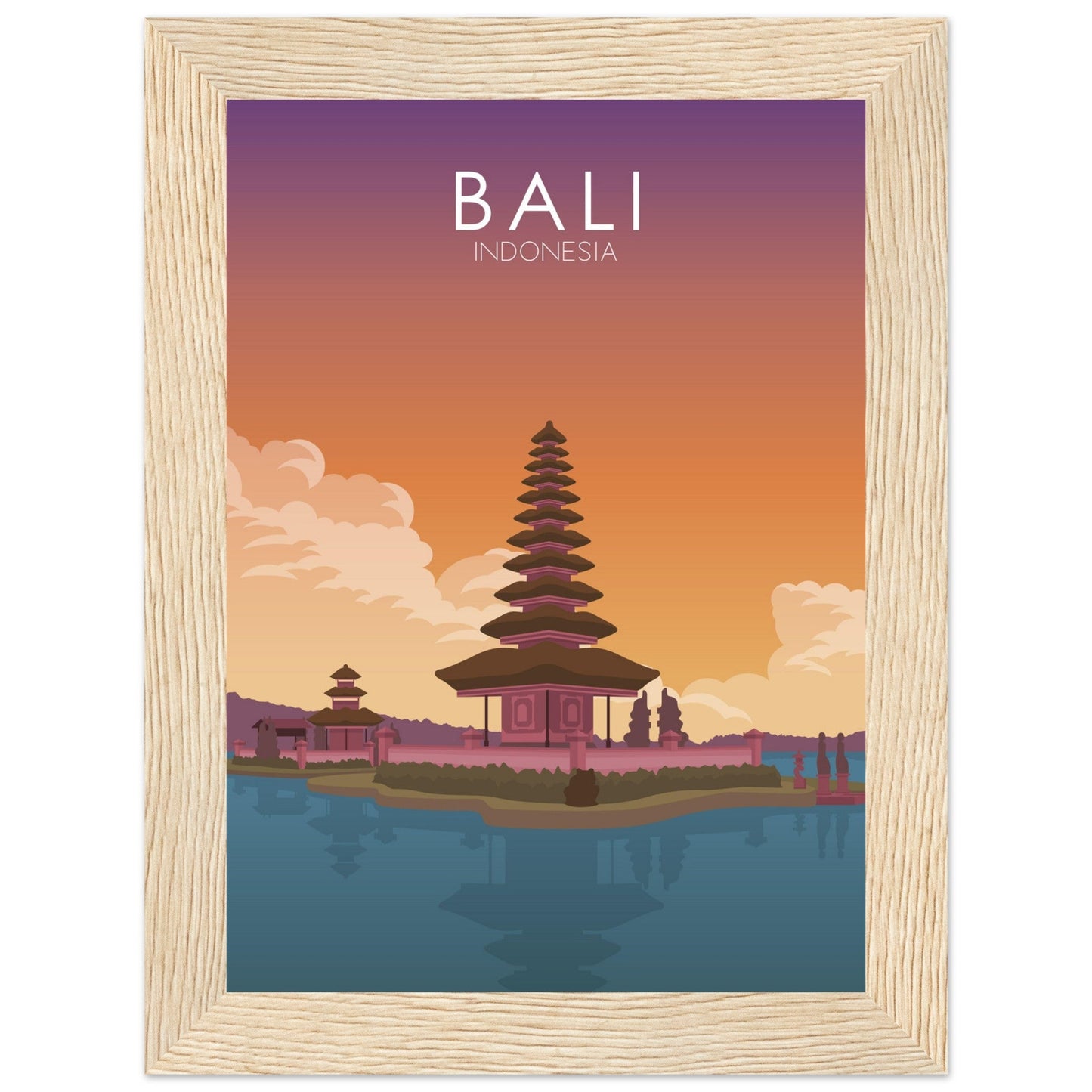 Bali Poster | Bali Wall Art | Bali Sunset Print