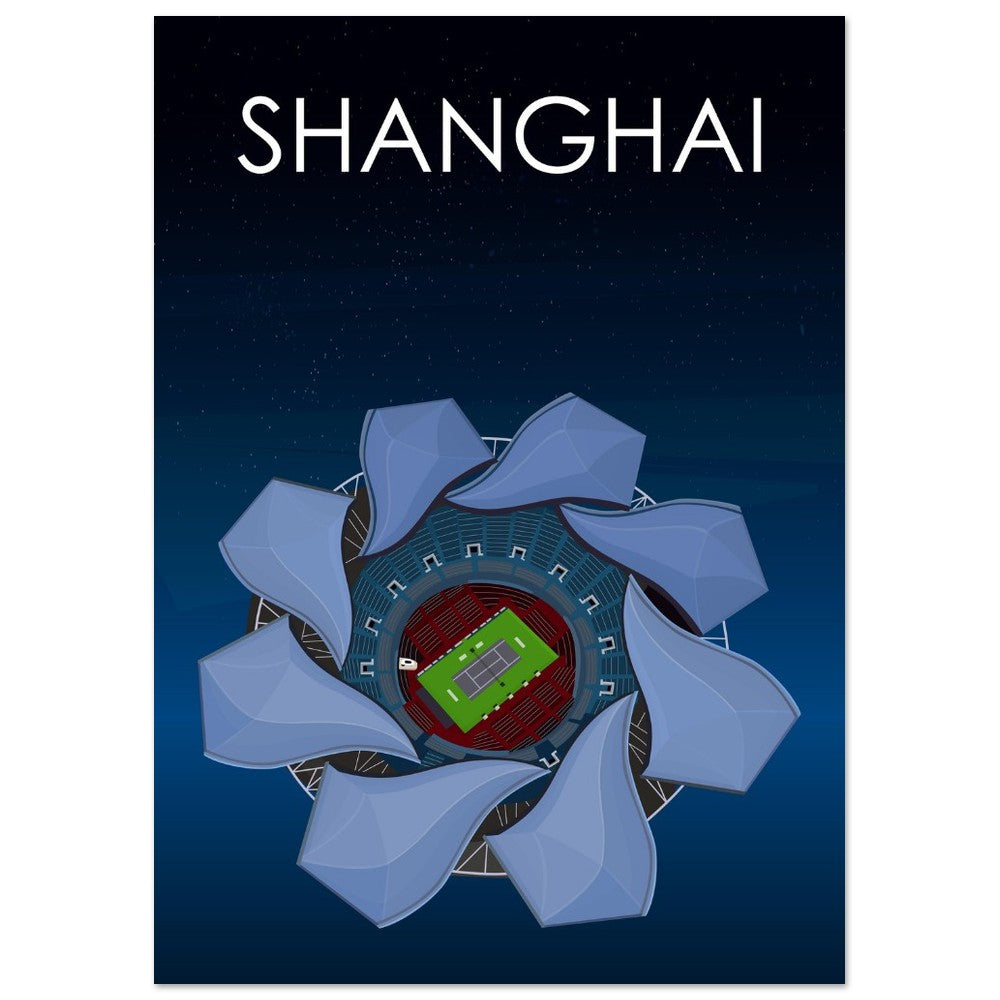 Shanghai ATP Masters Tennis Stadium Poster