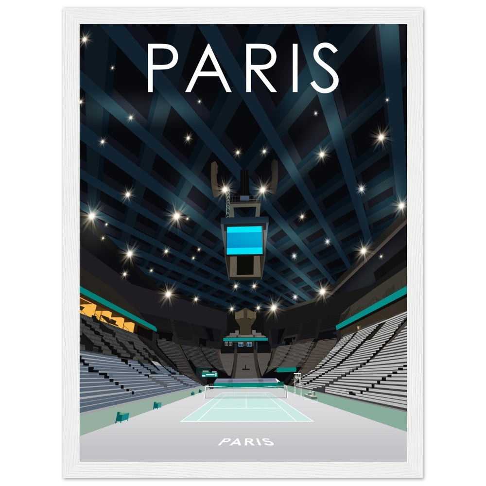 Paris Indoors ATP Masters Tennis Stadium Poster
