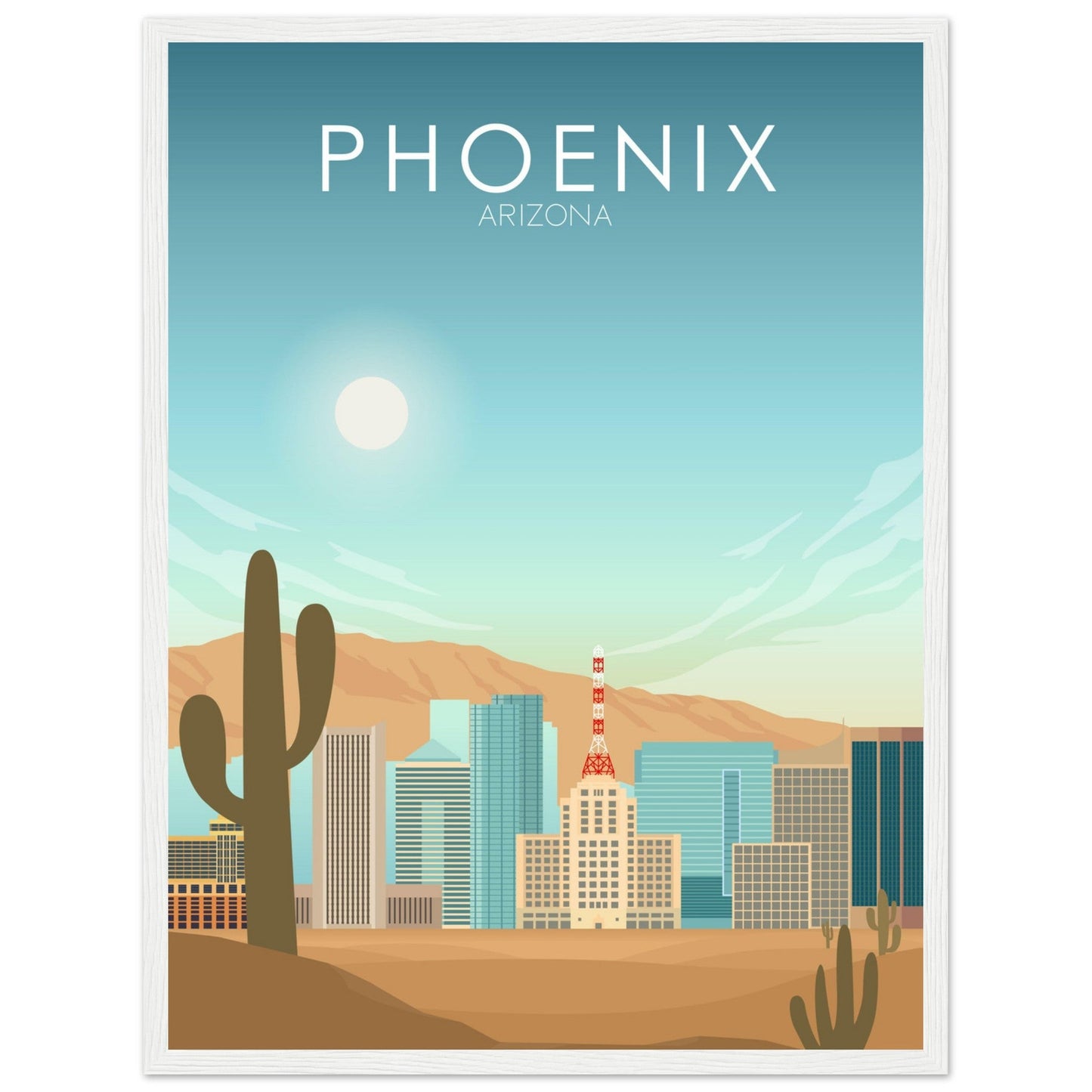Phoenix Poster | Phoenix Wall Art | Phoenix Daytime Print