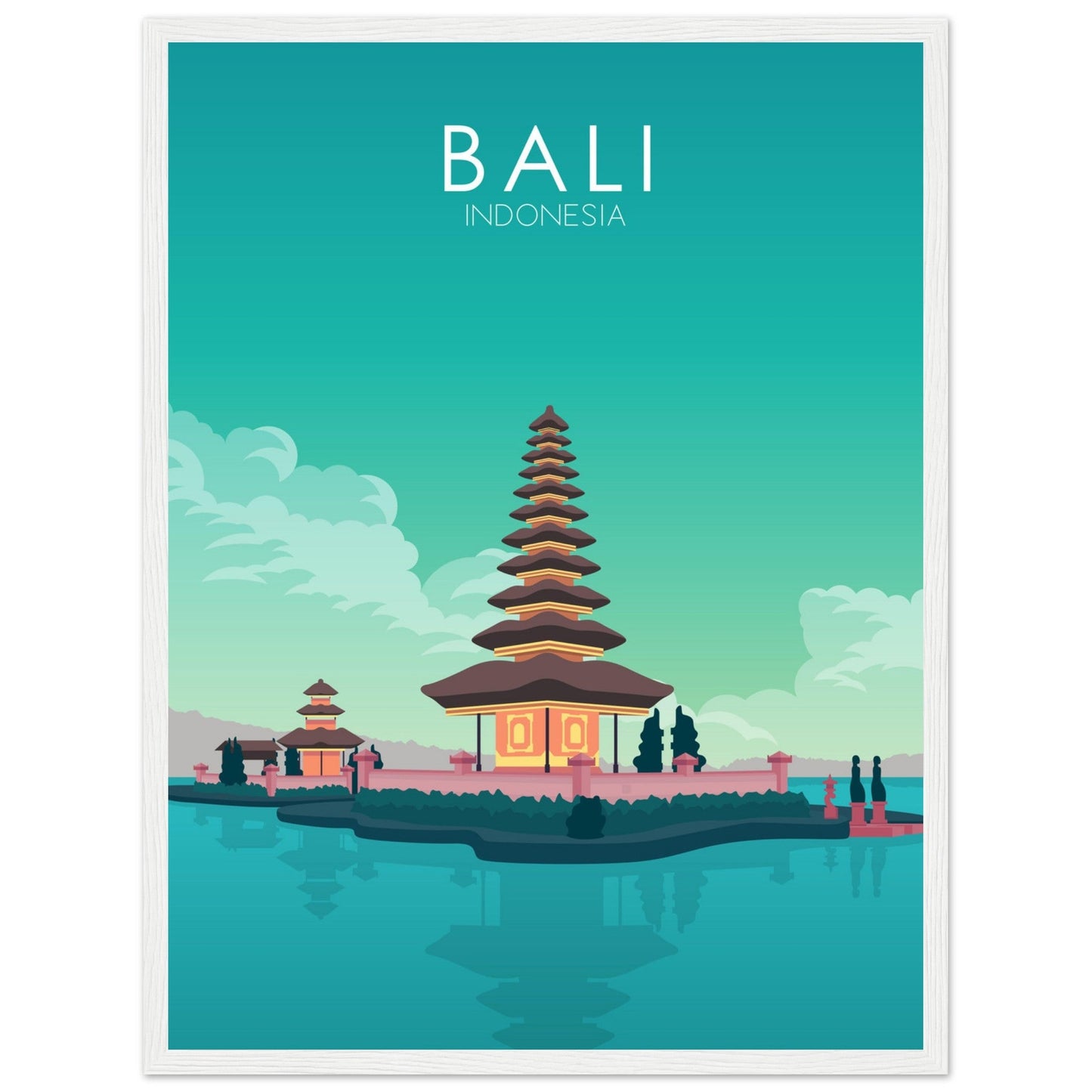 Bali Poster | Bali Wall Art | Bali Pastel Print