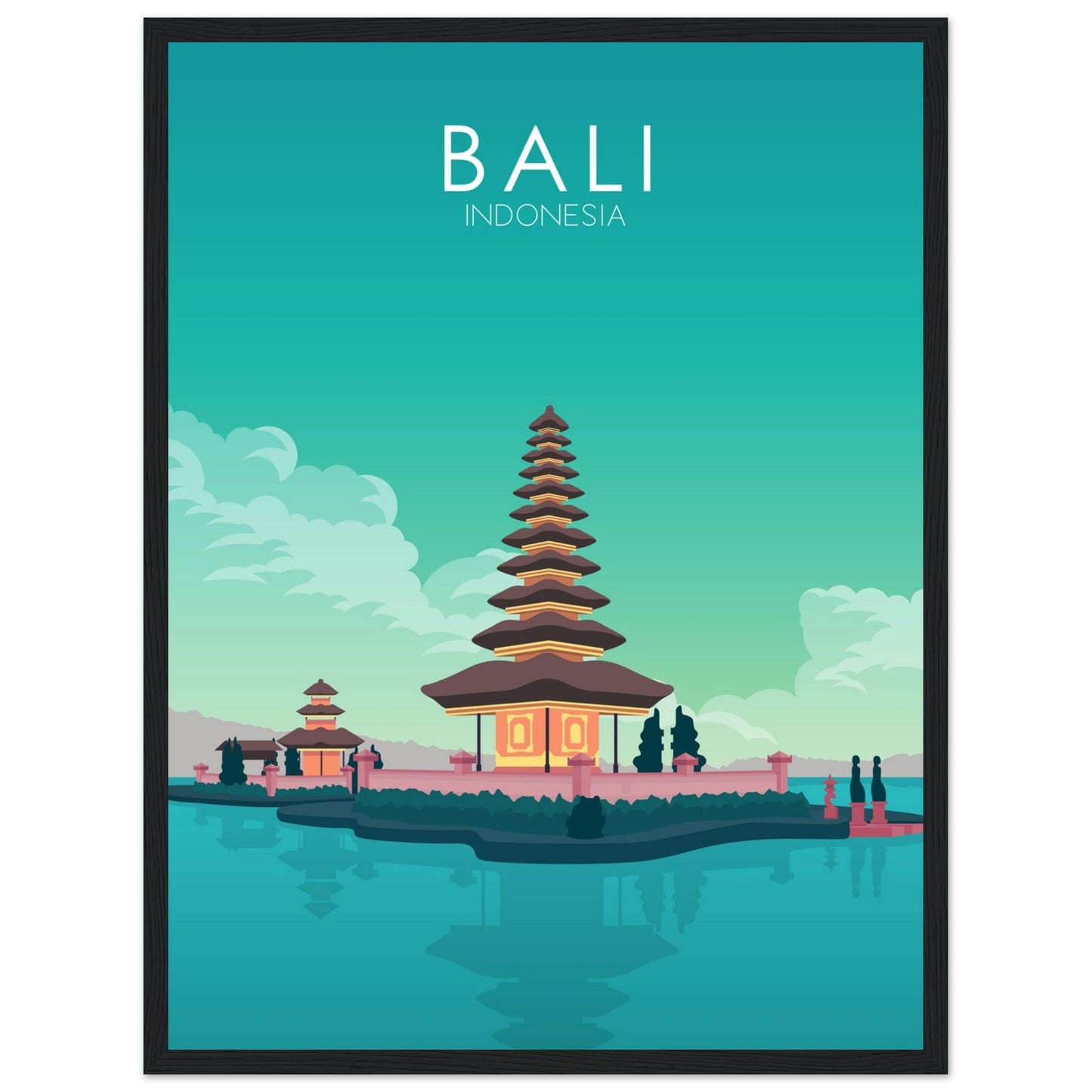 Bali Poster | Bali Wall Art | Bali Pastel Print