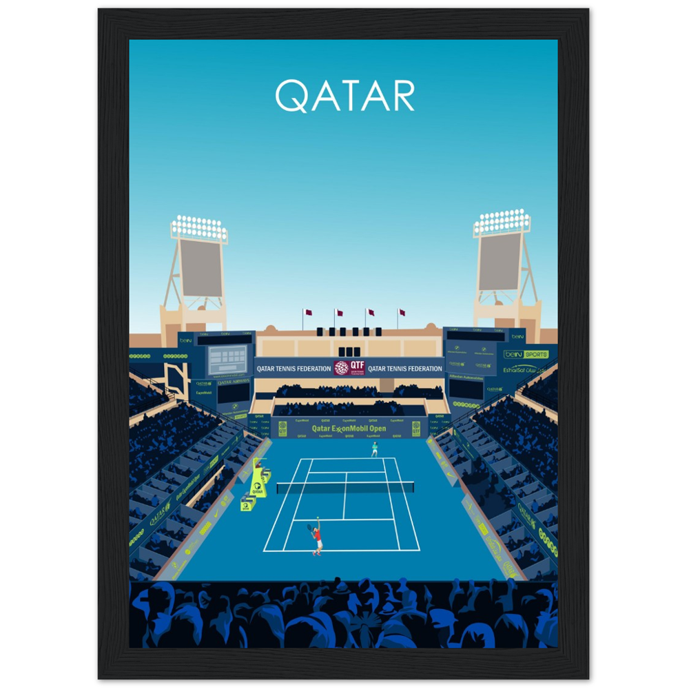 Qatar Open Tennis Poster