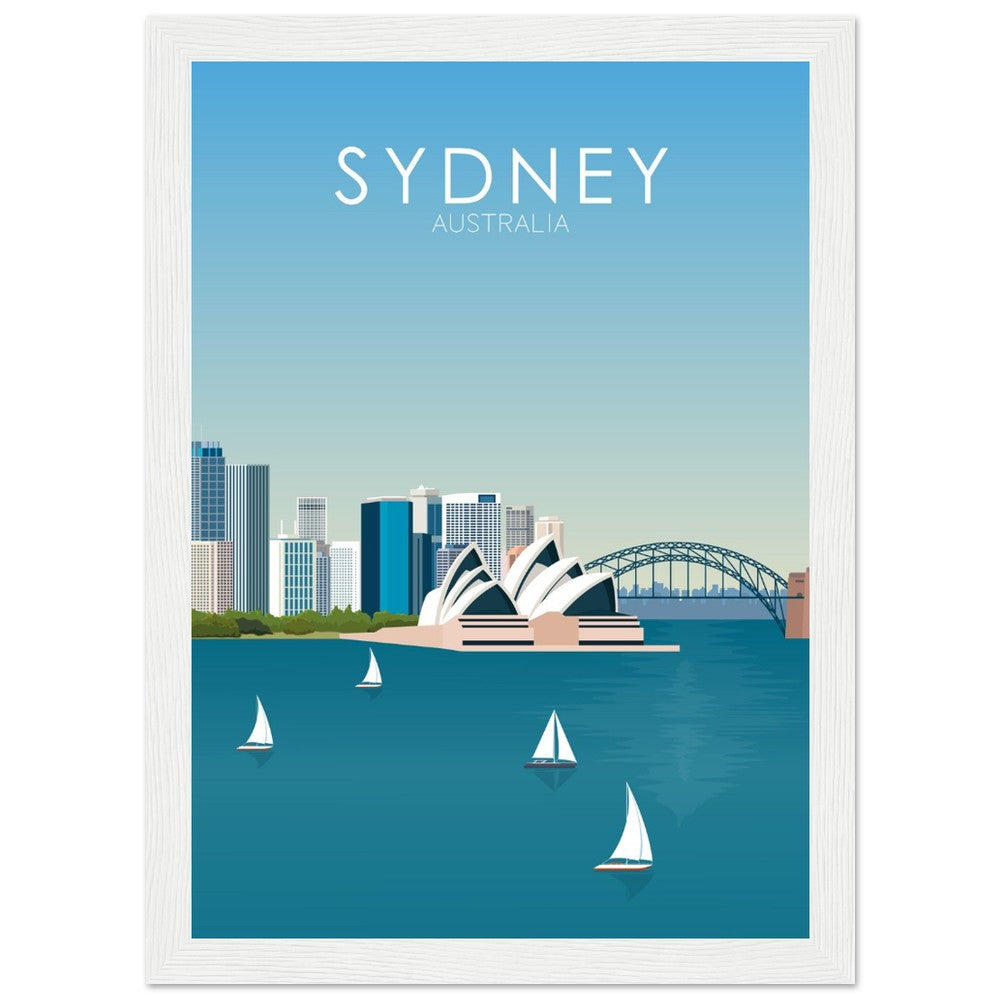 Sydney Poster | Sydney Wall Art | Sydney Daytime Print