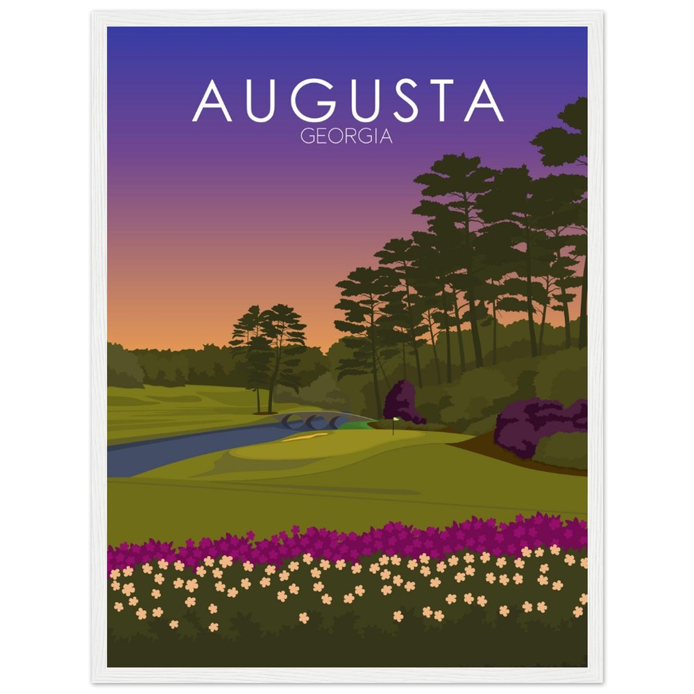 Augusta National Golf Course Sunset Print | Augusta National Poster