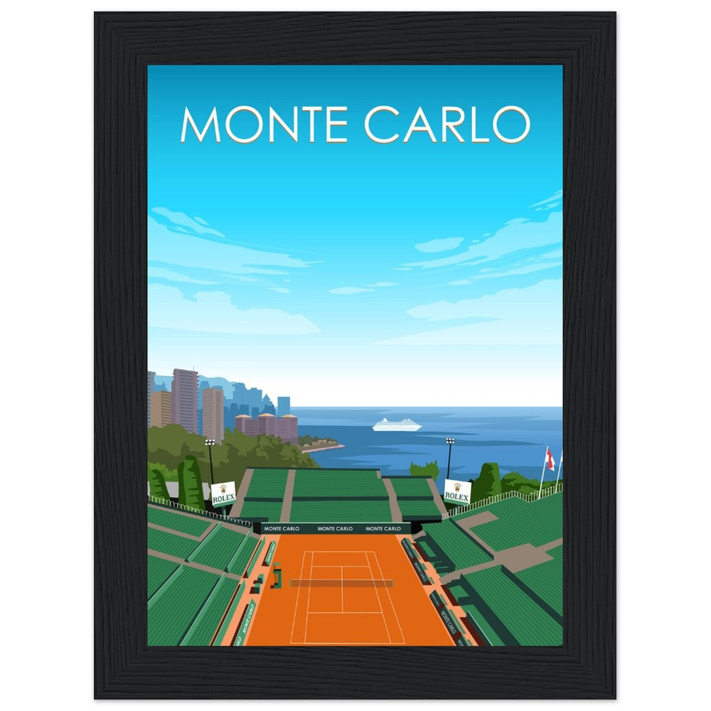 Monte Carlo ATP Masters Tennis Stadium Poster