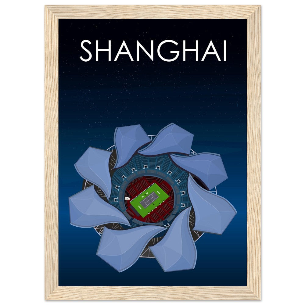 Shanghai ATP Masters Tennis Stadium Poster