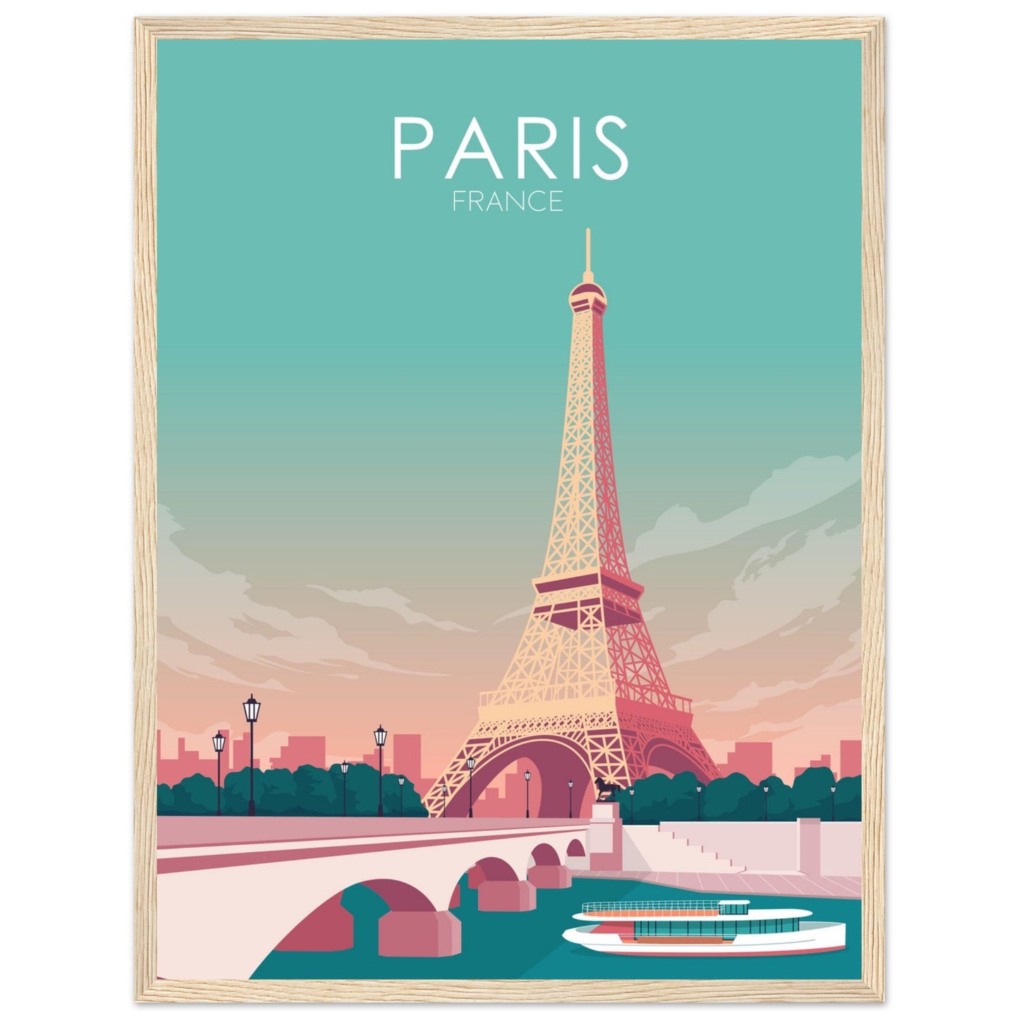 Paris Poster | Paris Wall Art | Paris Pastel Print