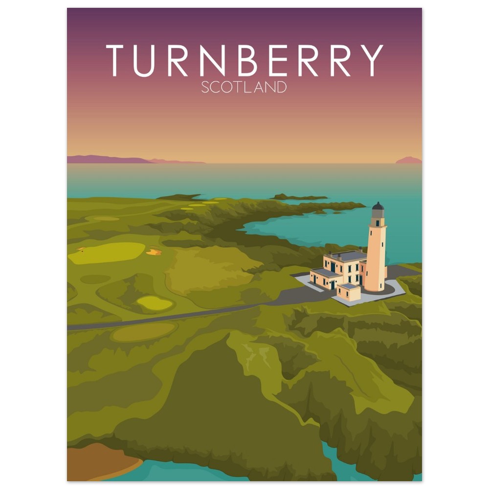 Turnberry Golf Course Sunset Print