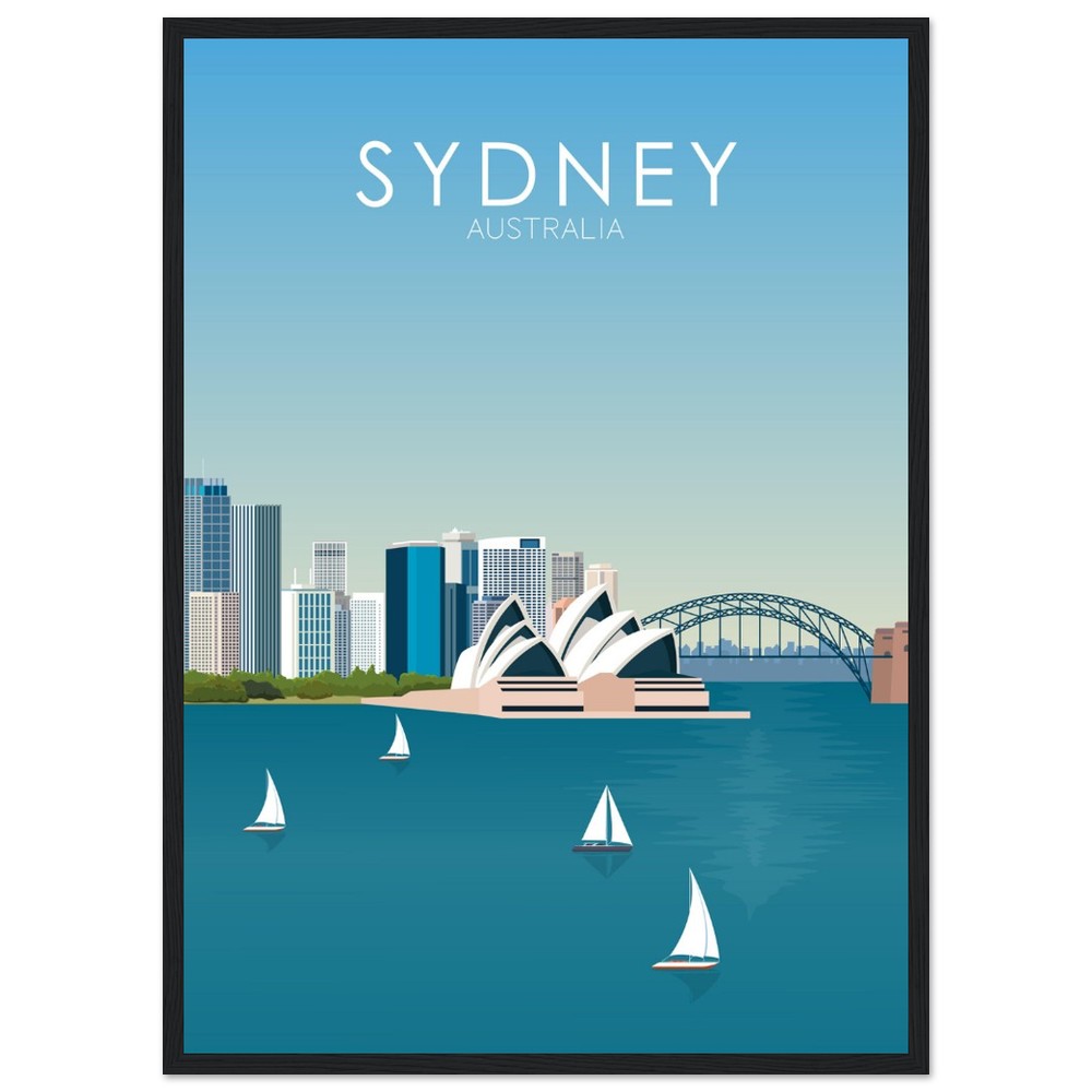 Sydney Poster | Sydney Wall Art | Sydney Daytime Print