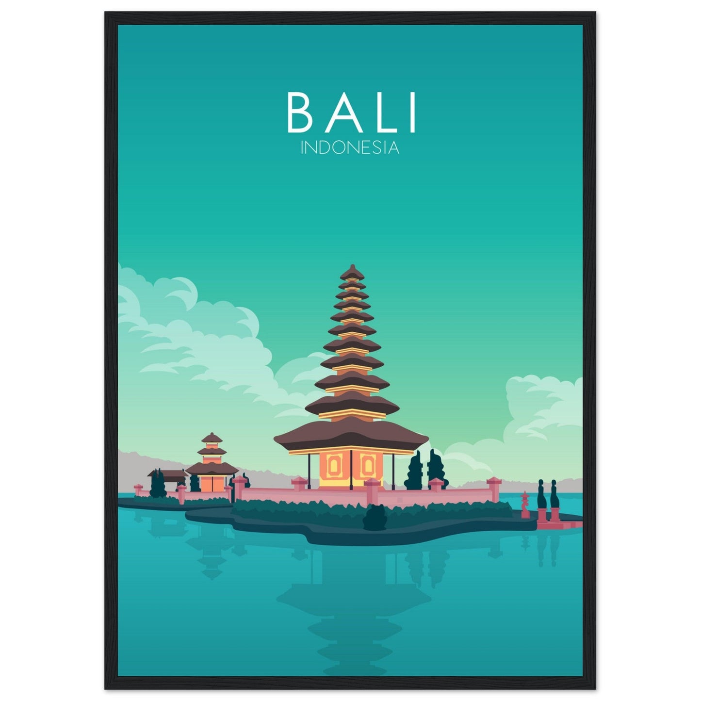 Bali Poster | Bali Wall Art | Bali Pastel Print