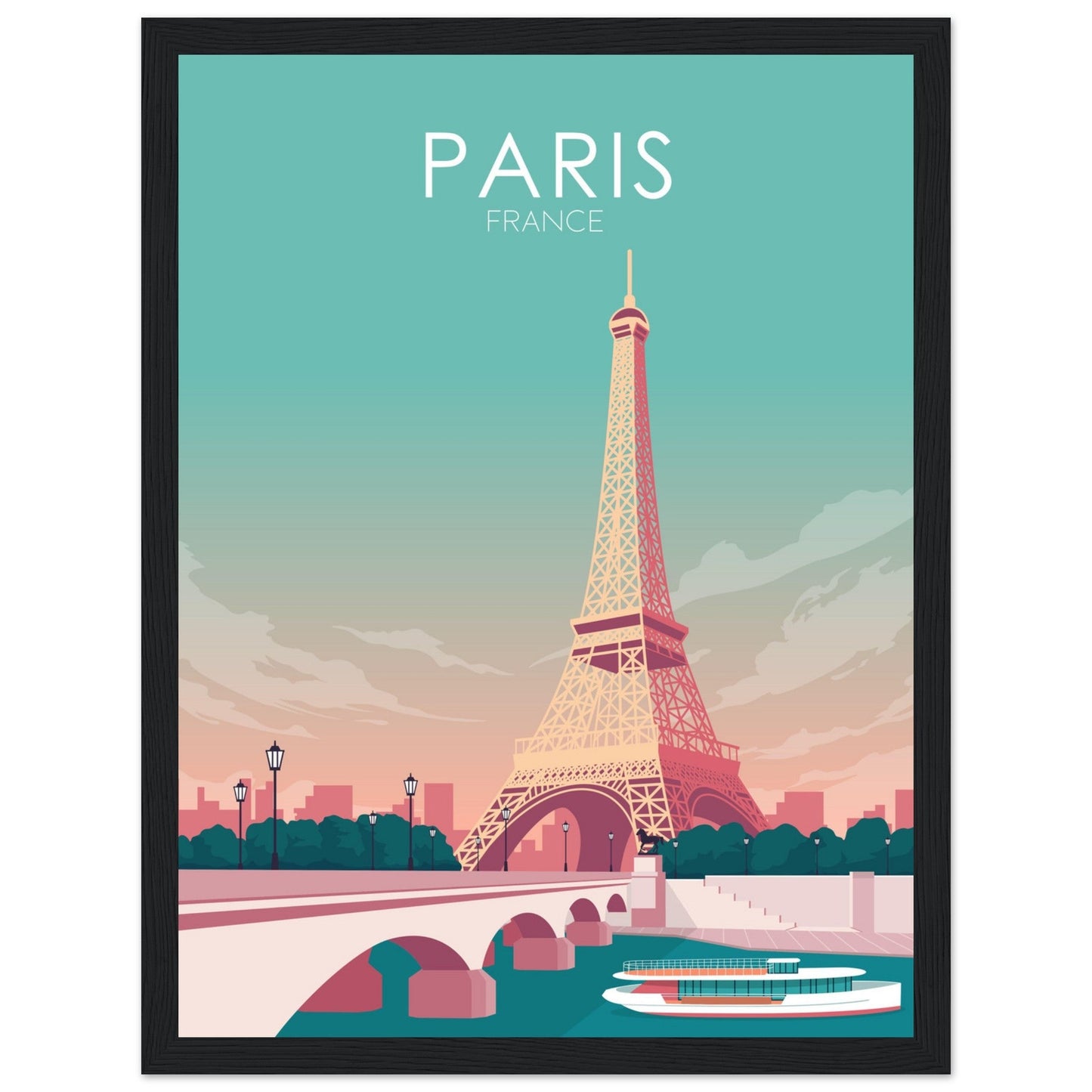 Paris Poster | Paris Wall Art | Paris Pastel Print