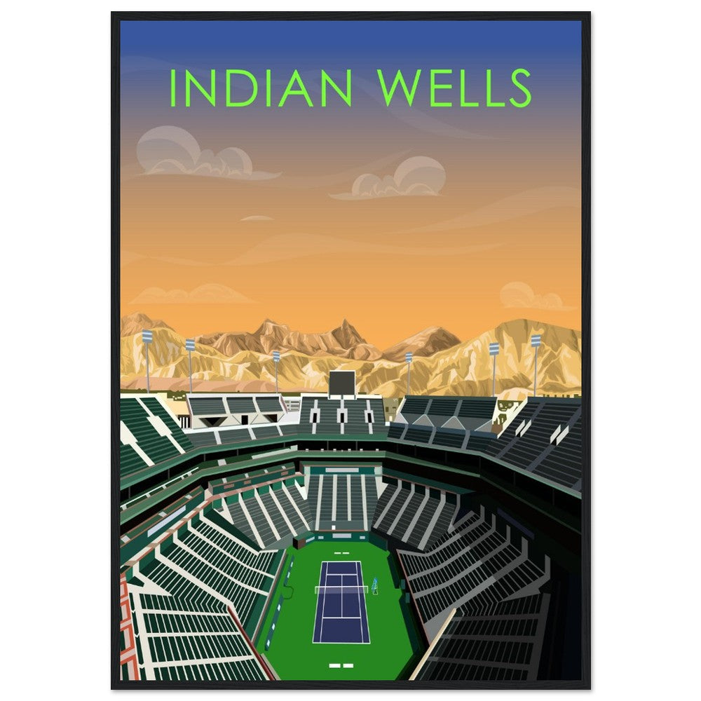 Indian Wells ATP/WTA Tennis Stadium Poster