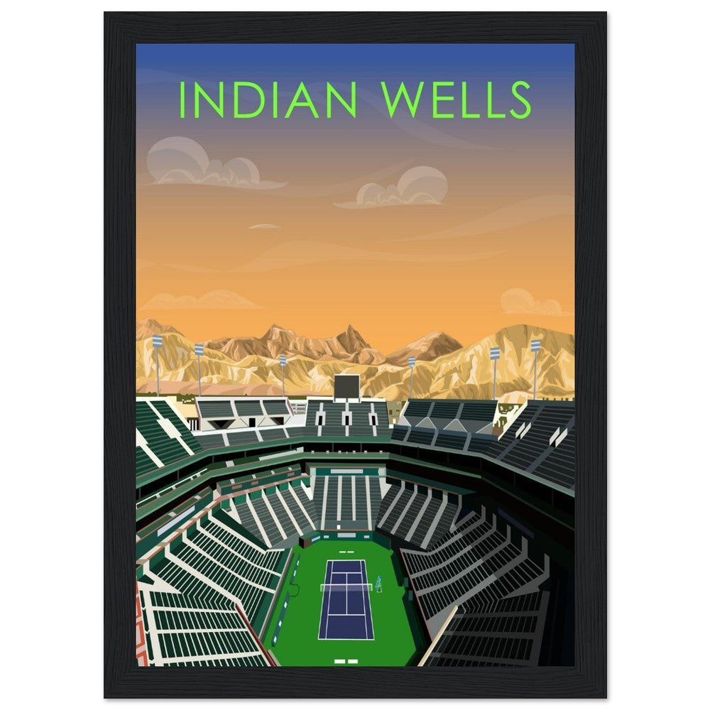 Indian Wells ATP/WTA Tennis Stadium Poster