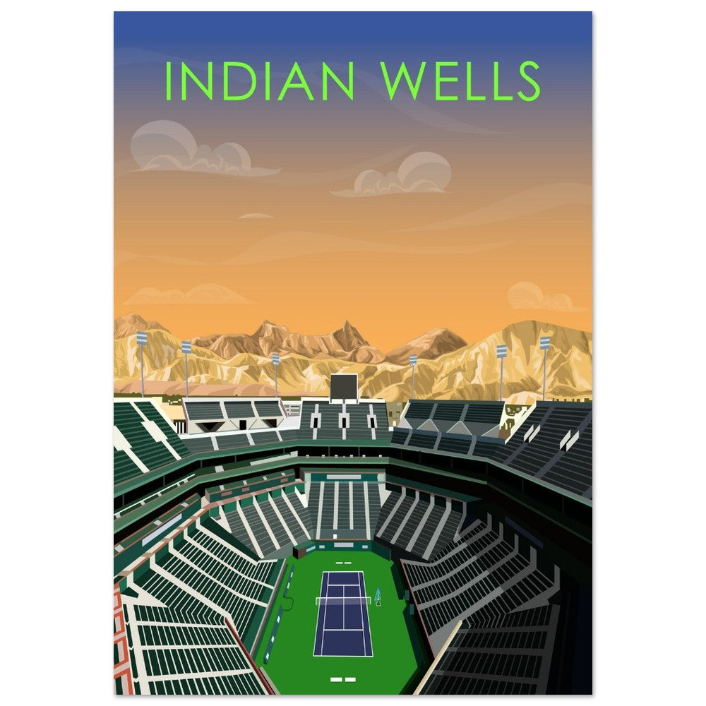 Indian Wells ATP/WTA Tennis Stadium Poster