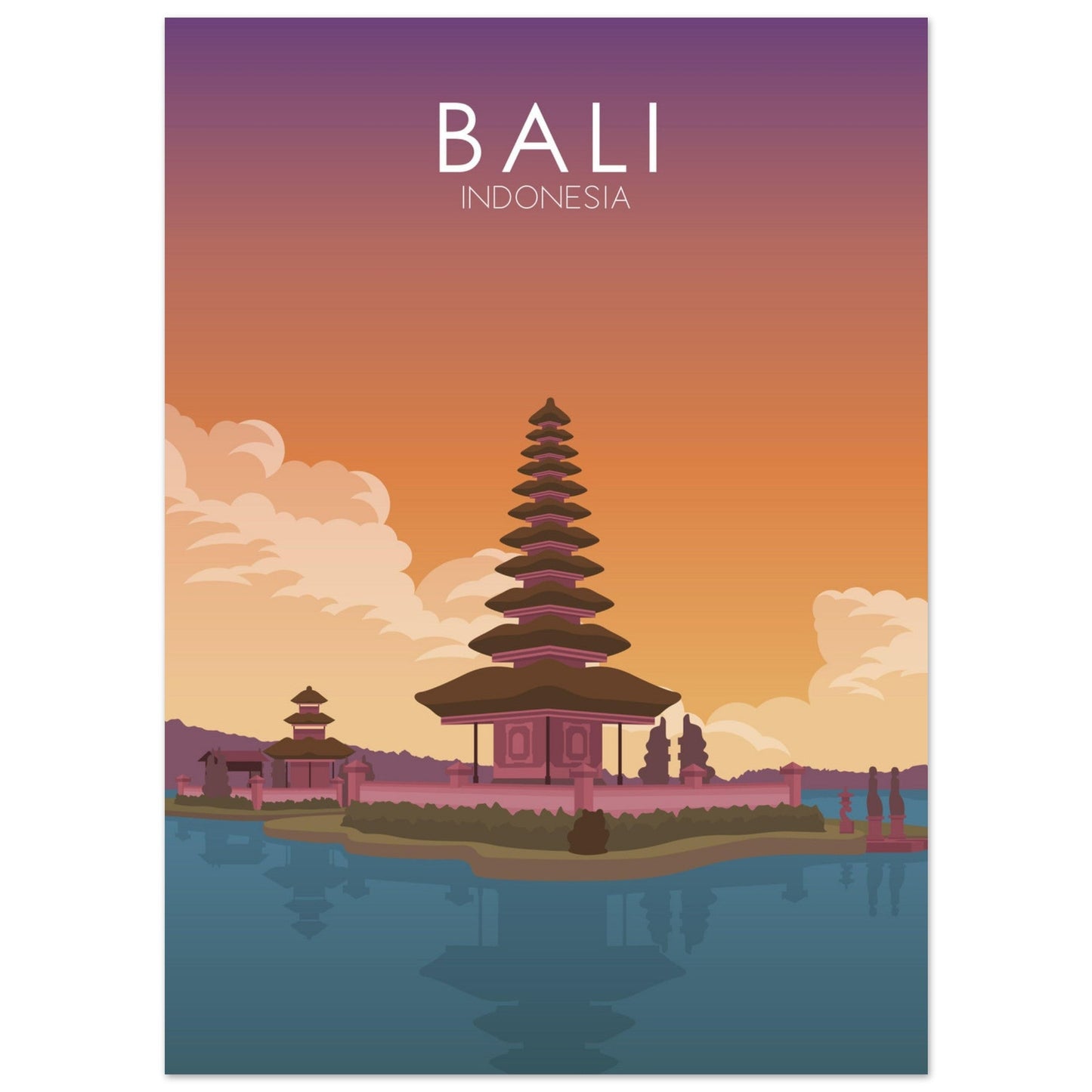 Bali Poster | Bali Wall Art | Bali Sunset Print